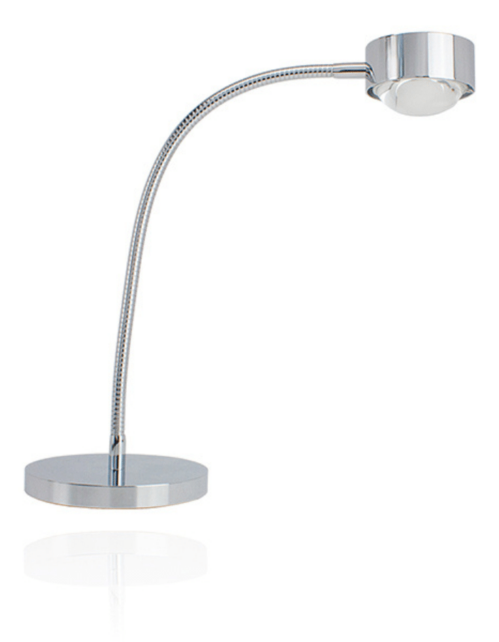 Top Light Leuchten Puk Flexlight - Table LED Lichtfarbe weiß - Chrome